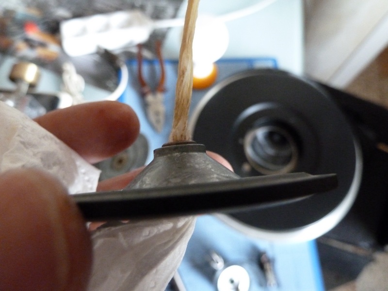 nettoyage de l'axe du galet