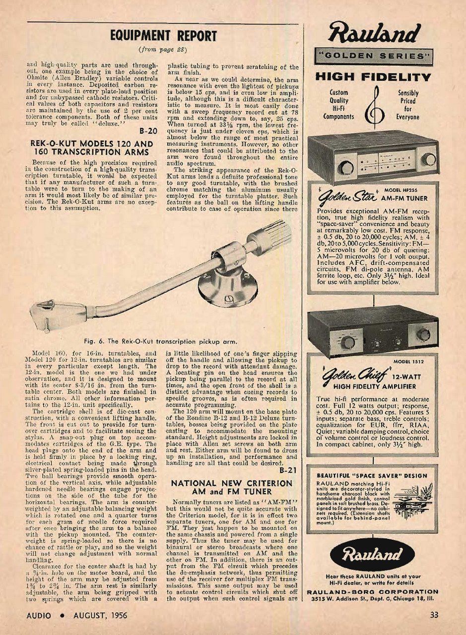 Marantz Power Amplifier & Audio Consolette Test_1956_03 (Bras Rek-O-Kut 120).jpg