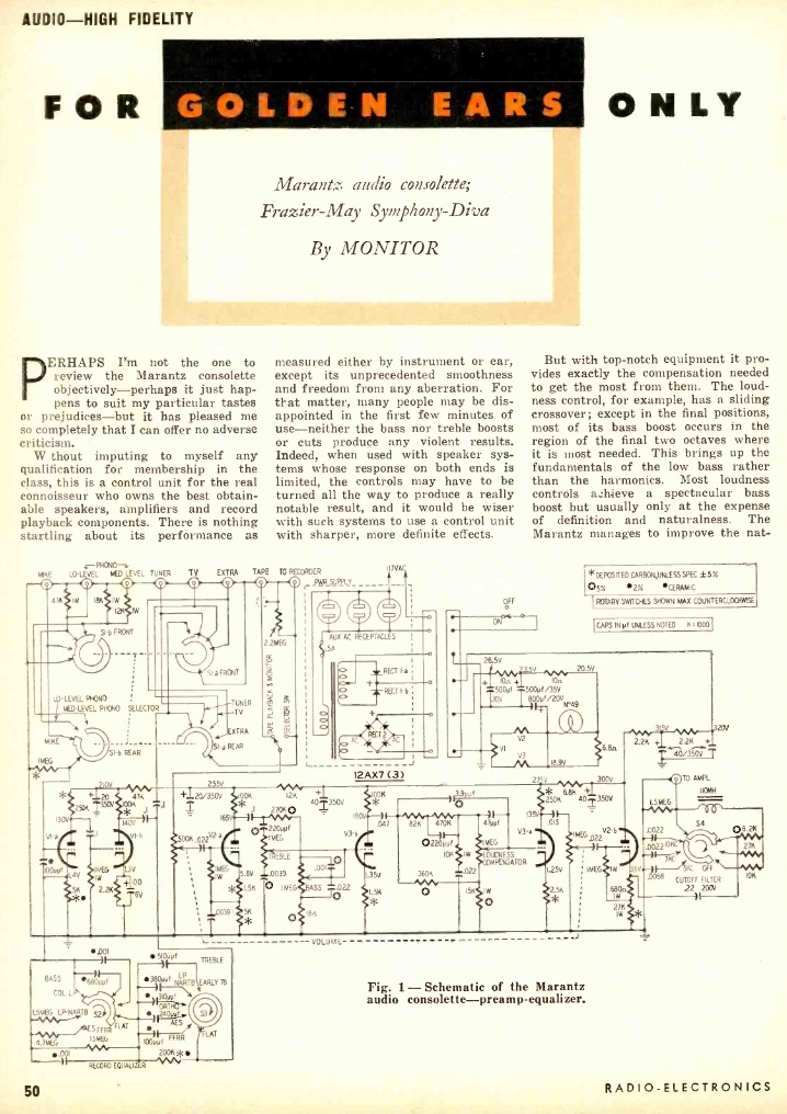 MARANTZ AUDIO CONSOLETTE RADIO ELECTRONICS JUILLET 1956 1.jpg