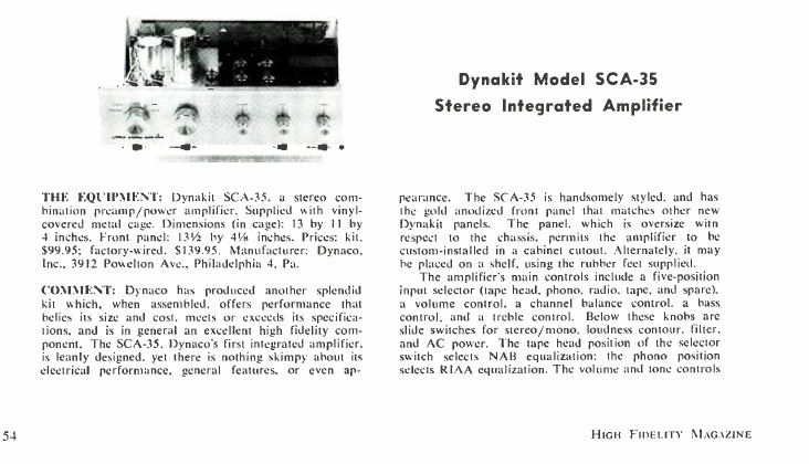 DynaKit SCA-35, High Fidelity, Mai 1964 1.jpg