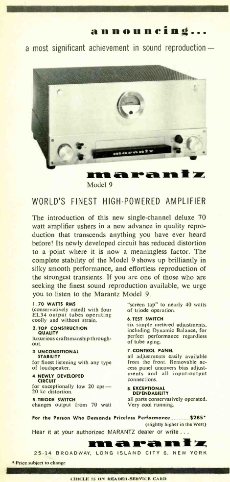 PUB MARANTZ 9 ANNOUNCING DÉCEMBRE 1960.jpg