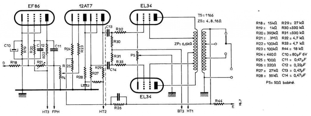 Ef86 схема включения