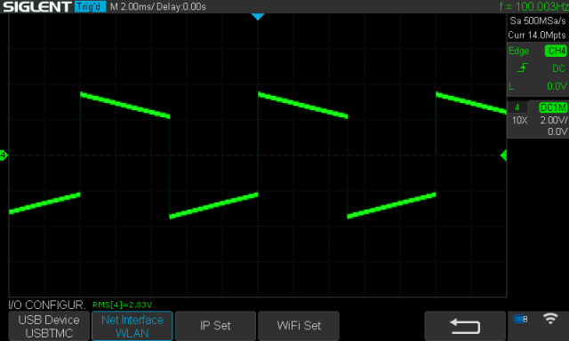 Akai AM-2800 : signal-carre-a-100hz