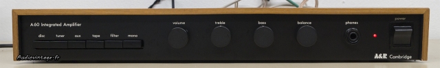 A&R Cambridge A60 : toujours aussi sobre.