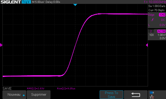 A&R Cambridge A60 : temps-de-montee-a-10khz