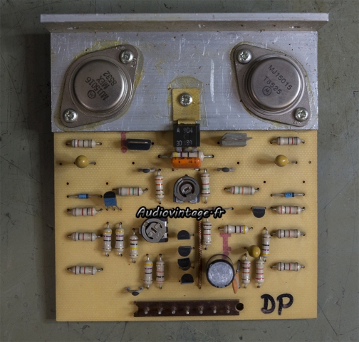Audioanalyse A9 : circuit driver à réviser.