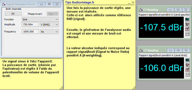 Audioanalyse A9 : rapport-signal-bruit-a-2x50w-sous-8-ohms