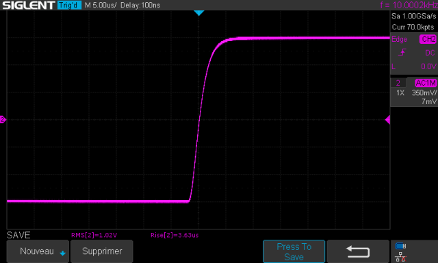 Carver C-1 : temps-de-montee-a-10khz