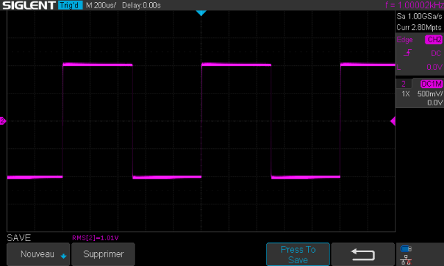 Denon PRA-1003 : signal-carre-a-1khz