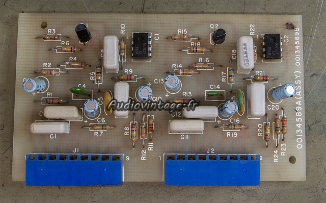 Harman Kardon Citation 17 : circuit des filtres, avant intervention.