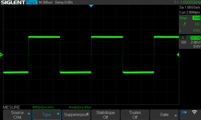 Harman Kardon Citation 19 : signal-carre-a-1khz