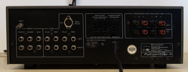 Kenwood KA-5700 : connectique.
