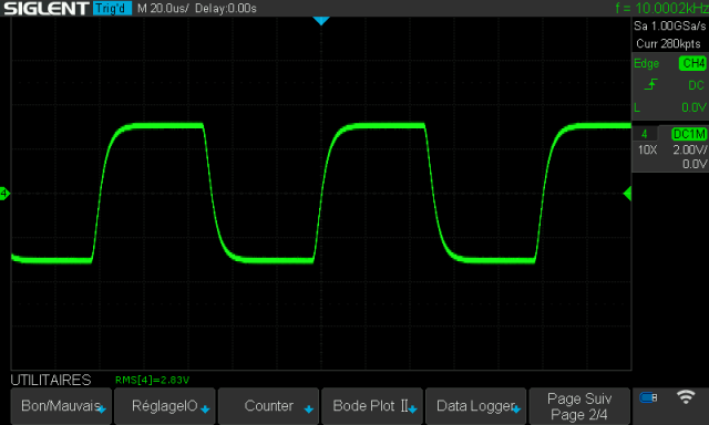 Kenwood KA-5750 : signal-carre-a-10khz