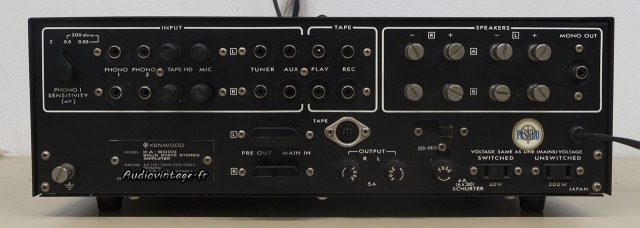 Kenwood KA-6000 : connectique.