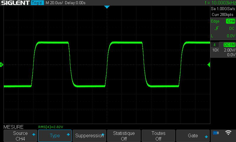 Kora Explorer 90 SI : signal-carre-a-10khz