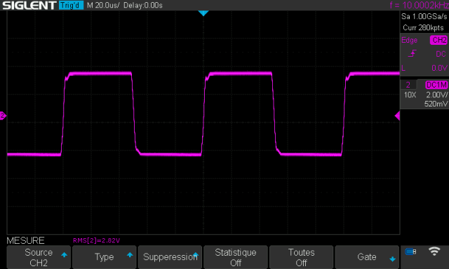 Kora Explorer 90 SII CSC : signal-carre-a-10khz