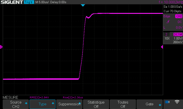 Kora Explorer 90 SII CSC : temps-de-montee-a-10khz