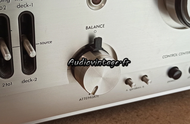 Luxman C-1000 : commande réparée.