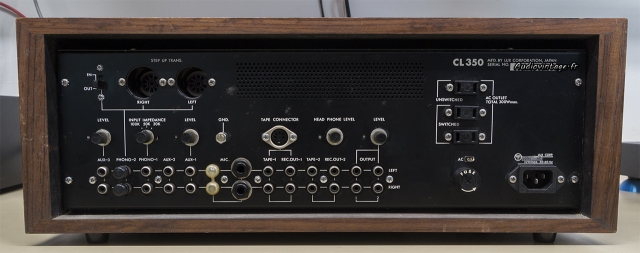Luxman CL 350 : connectique