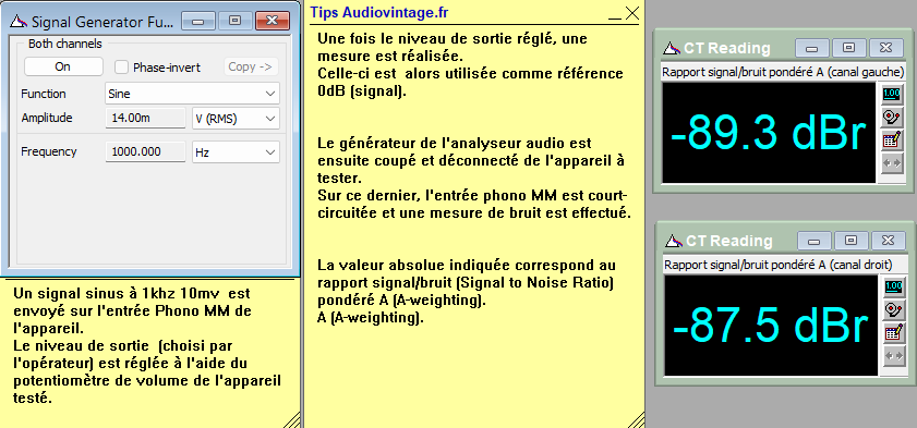 Luxman CL 350 : rapport-signal-bruit-a-6.5v-en-sortie-entree-phono-tone-defeat