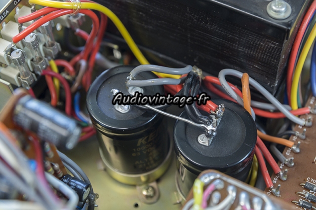 Luxman L-81 : filtrage alimentation neuf en place.