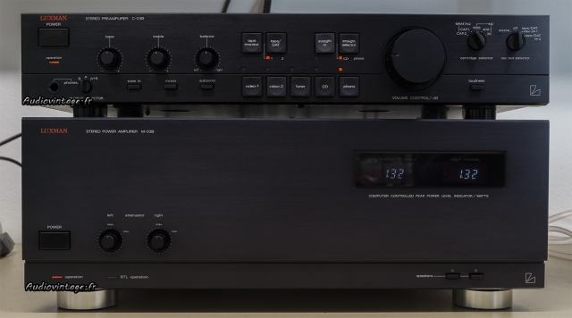 Luxman M-03B : les associés.