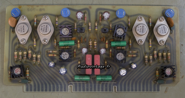 Luxman M-150 : circuit driver révisé.