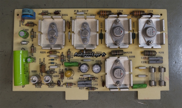 Luxman M-4000 : circuit driver révisé.