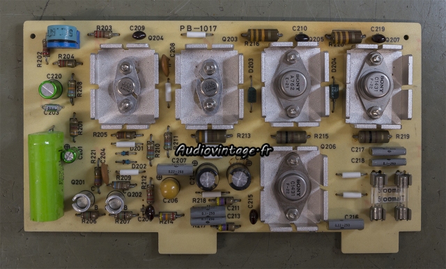 Luxman M-4000 : circuit driver révisé.