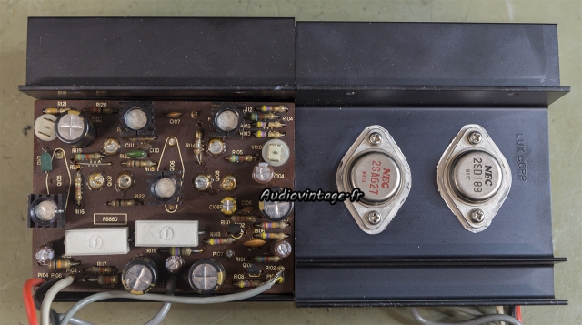 Luxman SQ 505x : circuits drivers réparés et révisés.