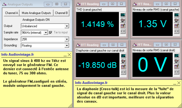 Luxman T-34 : separation-stereo-canal-gauche-sur-canal-droit-98Mhz-80dBµV-avant-intervention