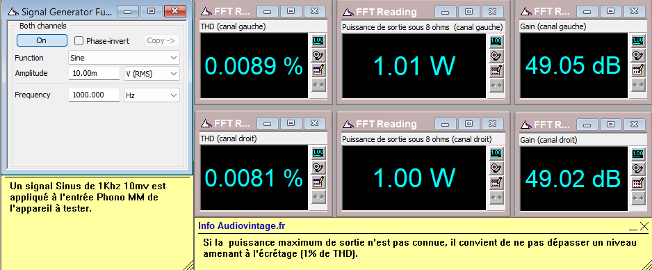 Luxman L-30 : distorsion-a-2x1w-sous-8-ohms-entree-phono