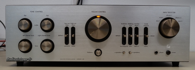 Luxman L-81 : esthétiquement très réussi.