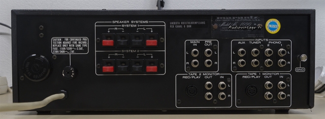 Marantz 1090 : connectique.