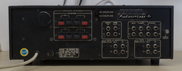 Marantz 1152DC : connectique.