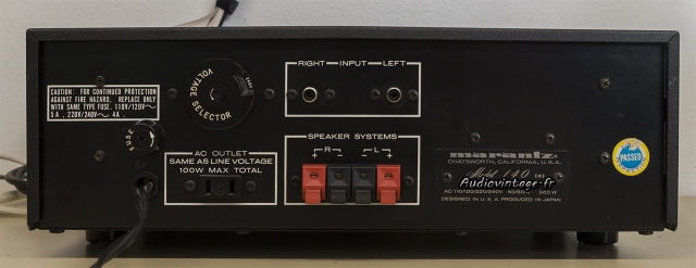 Marantz 140 : connectique.