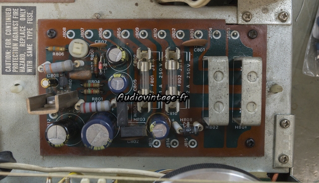 Marantz 2225L : circuit d'alimentation révisé.