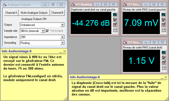 Marantz 2238BL : separation-stereo-du-canal-droit-sur-le-canal-gauche-98Mhz-70DbµV