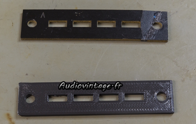 Marantz 2240 : plaquette pour bornier HP en impression 3D.
