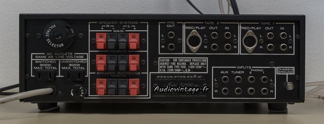 Marantz 3200 : connectique.