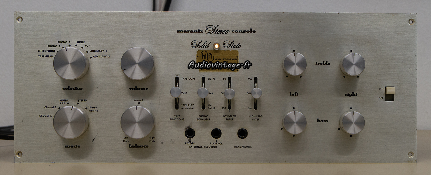 Marantz 7T : quelques signes d'usure.