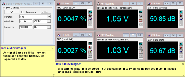 Metaxas Charisma : distorsion-a-1v-en-sortie-entree-phono-MC