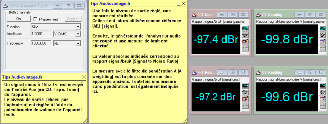 Metaxas Charisma : rapport-signal-bruit-a-1v-en-sortie-entree-CD