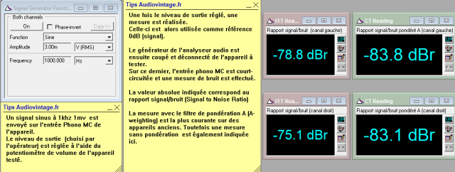 Metaxas Charisma : rapport-signal-bruit-a-1v-en-sortie-entree-phono-MC