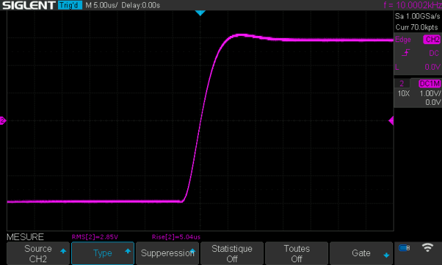 Nad 312 : Temps-de-montee-a-10khz