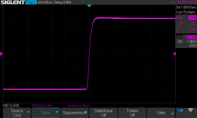 Nad C320 : temps-de-montee-a-10khz