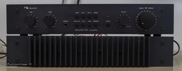 Nakamichi 410 : avec le bloc de puissance communément associé.