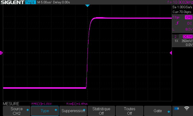 Nakamichi 410 : temps-de-montee-a-10khz