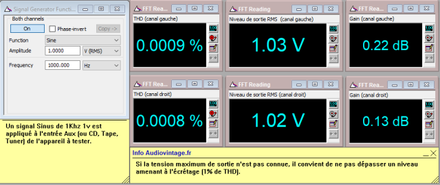 Nakamichi 410 : distorsion-a-1v-en-sortie-entree-aux-tone-defeat