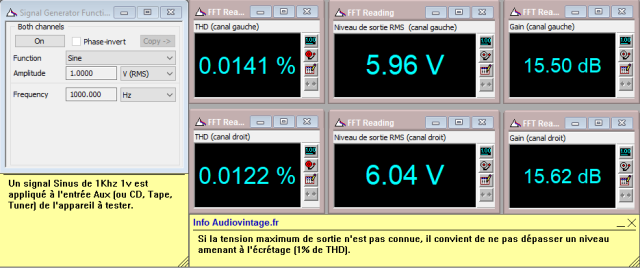 Nakamichi 410 : distorsion-a-6v-en-sortie-entree-aux-tone-defeat